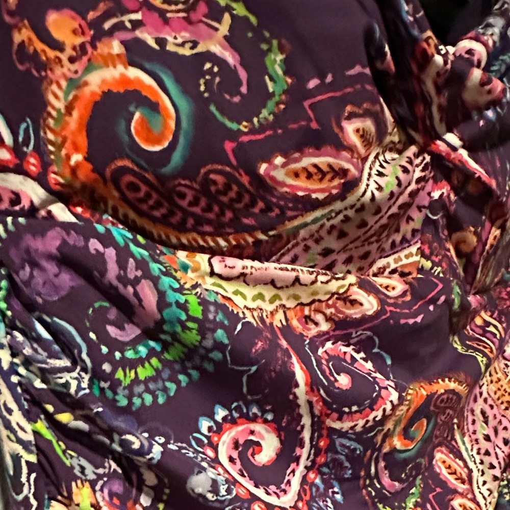 Vintage Lauren Ralph Lauren Ruched 1 Pc Swimsuit LROFY12  Sz 16 - RIch Paisley !